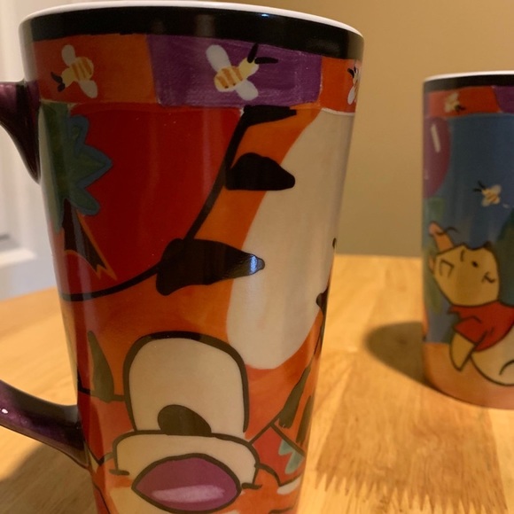 3 Winnie The Poo and Tigger Tall Disney Coffee Cups - Picture 3 of 5